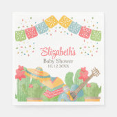 メキシコのフィエスタタコ'ベビーの赤ちゃんシャワーについて スタンダードランチョンナプキン (正面)