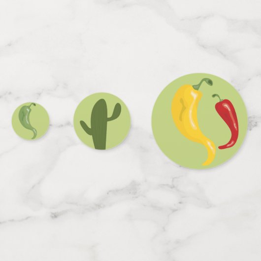 メキシコのフィエスタタコベビーシャワー コンフェッティ (裏面)