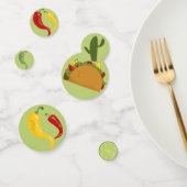 メキシコのフィエスタタコベビーシャワー コンフェッティ (グループ)