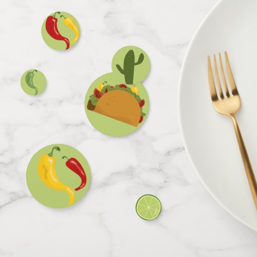 メキシコのフィエスタタコベビーシャワー コンフェッティ (グループ)