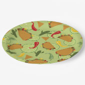 メキシコのフィエスタタコ ペーパープレート (アングル)