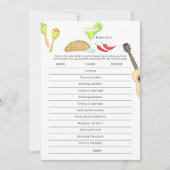 メキシコのフィエスタタコ'Love Honey Do's Game 招待状 (正面)