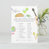 メキシコのフィエスタタコ'Love Shower Game 招待状 (スタンド正面)