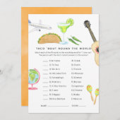 メキシコのフィエスタタコ'Love Shower Game 招待状