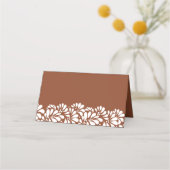 メキシコのフィエスタタラ結婚ベラのテラコッタボホ プレイスカード (裏面)