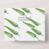 メキシコのフィエスタタ結婚コ/カップルのシャワー オールインワン招待状 (裏面)