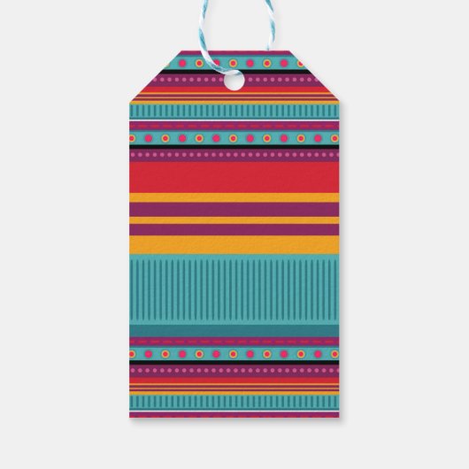 メキシコのフィエスタドライブバイベビーシャワー感謝していユーラベル ギフトタグ (裏面)