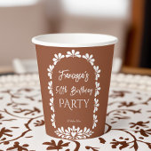 メキシコのフィエスタパーティーテラコッタタラベラ角化 紙コップ