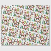 メキシコのフィエスタパーティー画像 ラッピングペーパー (フラット)