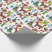 メキシコのフィエスタパーティー画像 ラッピングペーパー (角)