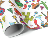 メキシコのフィエスタパーティー画像 ラッピングペーパー (ロールコーナー)