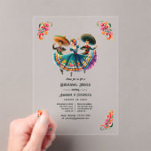 メキシコのフィエスタフォークロリコのリハーサルディナー アクリル招待状 (インサイチュ (ポータブル))