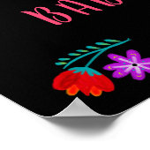 メキシコのフィエスタフローラベビーシャワーへようこそ ポスター (角)