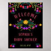 メキシコのフィエスタフローラベビーシャワーへようこそ ポスター (正面)