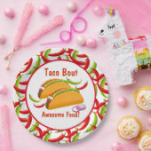 メキシコのフィエスタフードタコ素晴らしフードパーティー ペーパープレート (パーティー)