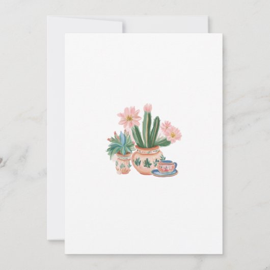 メキシコのフィエスタブライダルシャワー招待 招待状 (裏面)