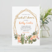 メキシコのフィエスタブライダルシャワー招待 招待状 (スタンド正面)