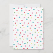 メキシコのフィエスタベビーシャワークロサーライン 招待状 (裏面)