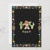 メキシコのフィエスタリトルムチャチト少年の赤ちゃんシャワー 招待状 (裏面)