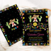 メキシコのフィエスタリトルムチャチト少年の赤ちゃんシャワー 招待状