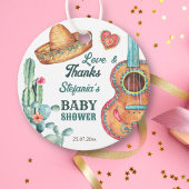 メキシコのフィエスタリトルムチャチョの赤ちゃんシャワー フェイバータグ