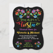 メキシコのフィエスタリハーサルディナーと刺繍 招待状 (正面)