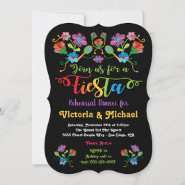 メキシコのフィエスタリハーサルディナーと刺繍 招待状