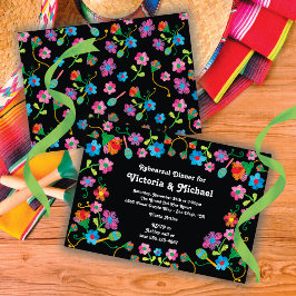 メキシコのフィエスタリハーサルディナーと刺繍 招待状