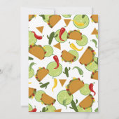 メキシコのフィエスタレッツタコベビーシャワー招待状 招待状 (裏面)