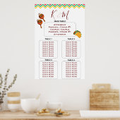 メキシコのフィエスタ結婚の座席 ポスター (キッチン)