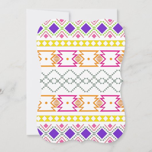 メキシコのフィエスタ花模様は私の花嫁になる 招待状 (裏面)