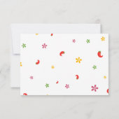 メキシコのフィエスタ誕生日サンキューカードと写真 招待状 (裏面)