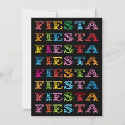 メキシコのフィエスタ養子縁組の赤ちゃんシャワー 招待状 (裏面)