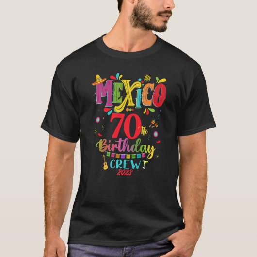 メキシコのフィエスタ50th日マッチンググループ8 tシャツ (正面)