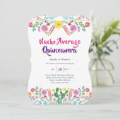 メキシコのフィエスタ イベント招待 フォークアート 招待状 (スタンド正面)