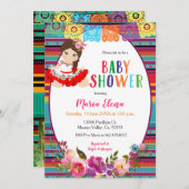 メキシコのフィエスタ·ガール·ベビー·シャワー 招待状 (正面/裏面)