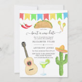 メキシコのフィエスタ・タコが新しい日結婚付け 招待状 (正面)