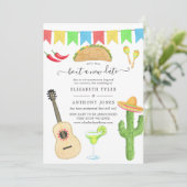 メキシコのフィエスタ・タコが新しい日結婚付け 招待状 (スタンド正面)