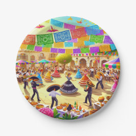 メキシコのフィエスタ ペーパープレート