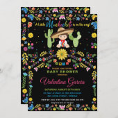 メキシコのフィエスタ、小さなムチャチトの男の子のベビーシャワー   招待状 (正面/裏面)