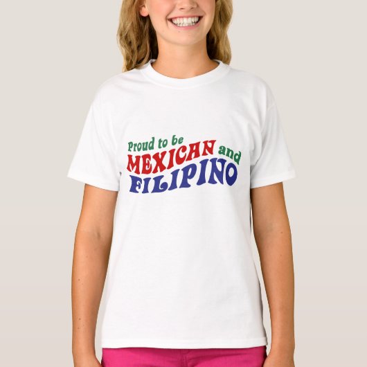 メキシコのフィリピン人 Tシャツ (正面)