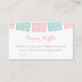 メキシコのフェスタの赤ちゃんシャワーが本を持ってくる エンクロージャーカード (正面)