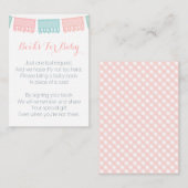 メキシコのフェスタの赤ちゃんシャワーが本を持ってくる エンクロージャーカード (正面/裏面)