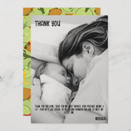 メキシコのフェスタの赤ちゃん感謝していシャワーユー サンキューカード