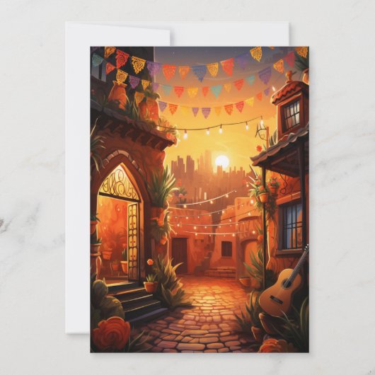 メキシコのフェスタ「タコでカップルのシャワーを浴びよう」 招待状 (裏面)