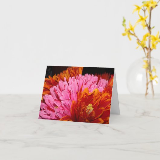 メキシコのフェスティバル・フローアード・ノート・カード カード (黄色い花)