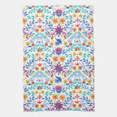 メキシコのフォークアートパターン キッチンタオル (縦)