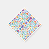 メキシコのフォークアートパターン スタンダードカクテルナプキン (角)