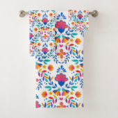 メキシコのフォークアートパターン バスタオルセット (インサイチュ)