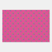 メキシコのフォークアートパターン ラッピングペーパーシート (正面3)